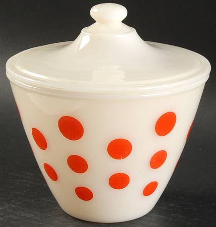 Red Dots Drip Jar & Lid