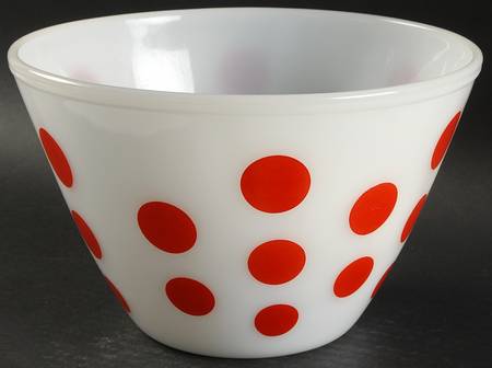 Red Dots 8" Mixing Bowl