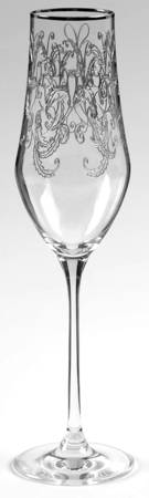 Etched Fern Fluted Champagne