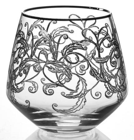 Etched Fern Double Old Fashioned
