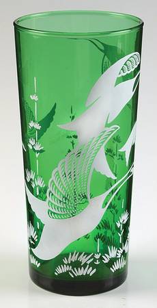 Wild Geese Green 20 Oz Flat Tumbler