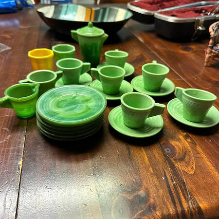 Chiquita Jade (Opaque) Child's Cup & Saucer Set