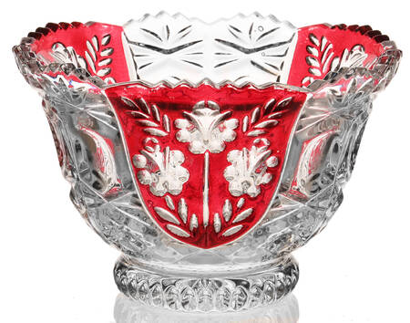 Oxford Rose Ruby 6" Footed Bowl