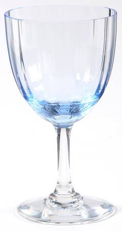 Aquarelle Blue White Wine Glass by Baccarat