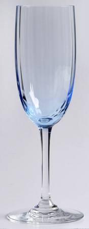 Aquarelle Blue Fluted Champagne