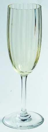 Aquarelle Yellow Fluted Champagne