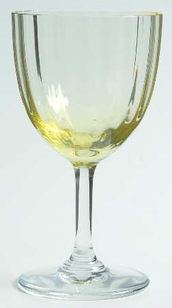 Aquarelle Yellow White Wine Glass by Baccarat