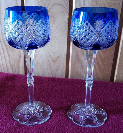 Elbeuf Cobalt Blue Hock Wine