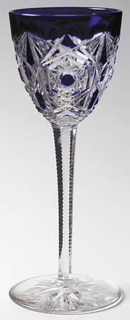 Lagny Clear Cobalt Blue Rhine Wine