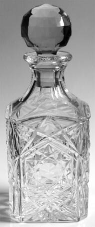 Lagny Clear Square Decanter with Stopper