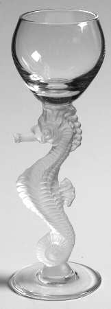 Sea Horse Cordial Glass