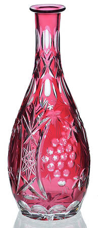 Vineyard Grape Cranberry Decanter No Stopper