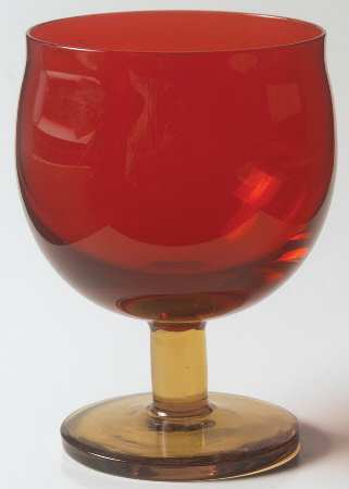 Capers Ruby and Brown Wine Glass