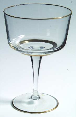 Chateau D'Or (Gold Trim) Champagne/Tall Sherbet