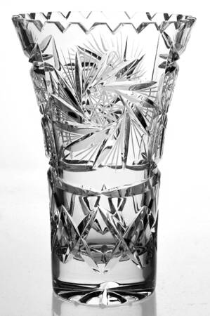 Pinwheel 7" Flower Vase by Bohemia Crystal-Crystalex