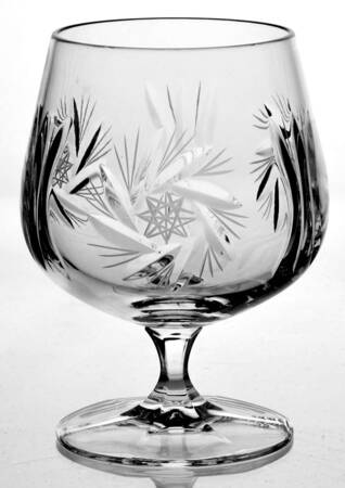Pinwheel Brandy Glass by Bohemia Crystal-Crystalex