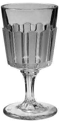 Frosted Ribbon Water Goblet