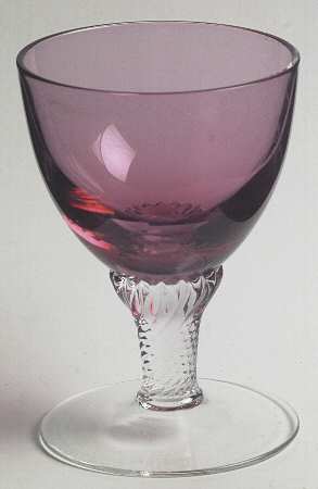 Lisa Cranberry (Non Optic) Cordial Glass