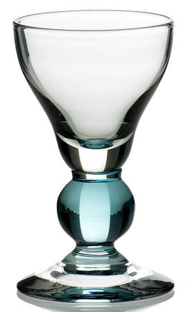 886 Cerulean Blue (Ball Stem) Cordial Glass