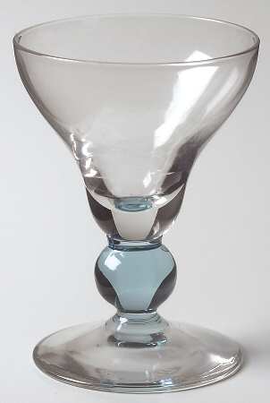 886 Cerulean Blue (Ball Stem) Wine Glass