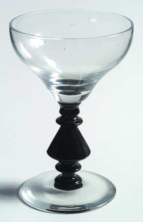 894 (Black Stem, Clear Bowl) Liquor Cocktail