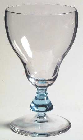 894 Blue (Blue Stem) Low Water Goblet