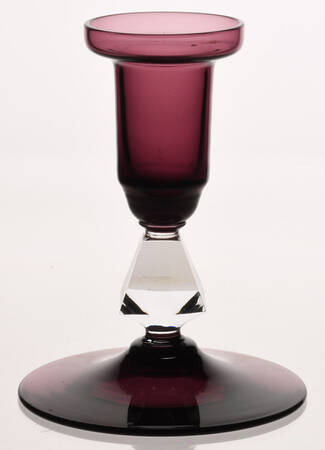 Aquarius Amethyst Single Light Candlestick