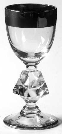 Aquarius Clear (Platinum Trim) Cordial Glass