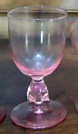 Aquarius Pink Wine Glass