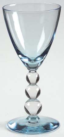 Aristocrat Blue Wine Glass