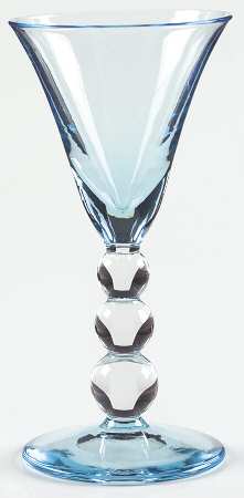Aristocrat Blue Sherry Glass