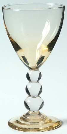Aristocrat Gold (Gold Bowl and Foot) Claret Wine