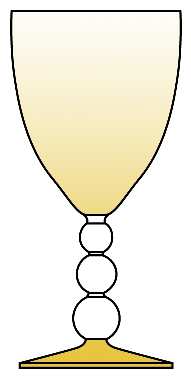Aristocrat Gold (Gold Bowl and Foot) by Bryce