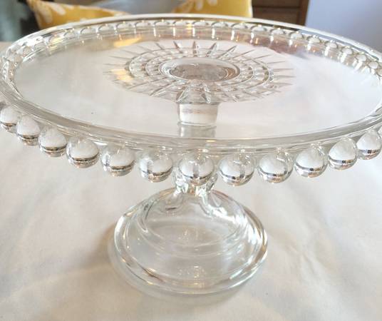 Atlas Clear 8" Diameter High Cake Stand