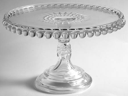 Atlas Clear 9" Diameter Pedestal Cake Stand