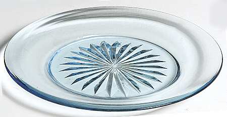 Contour Cerulean (Blue Stem) Luncheon Plate