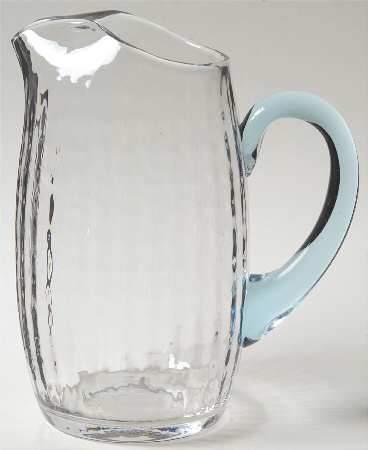 Contour Cerulean (Blue Stem, Block Optic) 32 Oz Pitcher