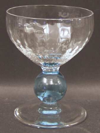 Contour Cerulean (Blue Stem, Block Optic) Champagne/Tall Sherbet