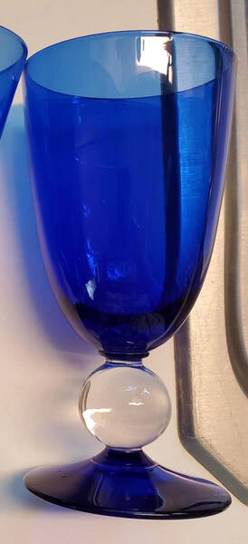 Contour Cobalt (Blue Bowl and Foot) Footed Tumbler