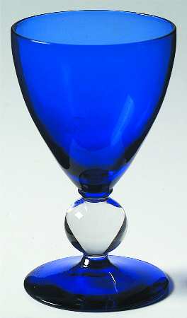 Contour Cobalt (Blue Bowl and Foot) Wine Glass
