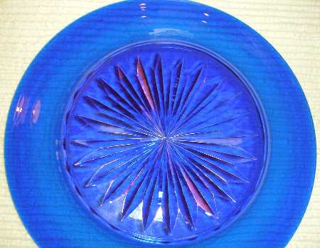 Contour Cobalt (Blue Bowl and Foot) Luncheon Plate