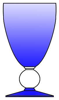 Contour Cobalt (Blue Bowl and Foot)