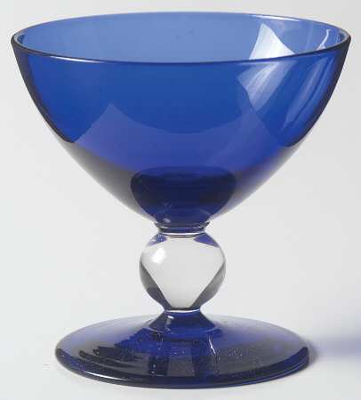 Contour Cobalt (Blue Bowl and Foot) Liquor Cocktail