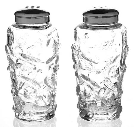 El Rancho Clear Shaker Set w/Metal Lids