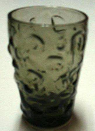 El Rancho Dusk (Smokey Green) Flat Juice Glass