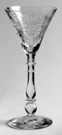 Fern Leaf (Stem 854, Etched) Cordial Glass