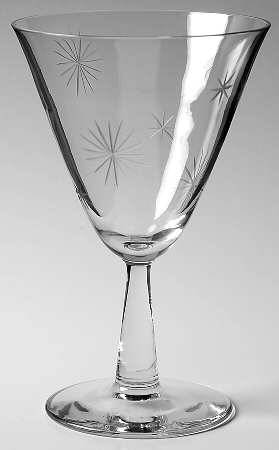 Festival (Cut, Clear) Water Goblet