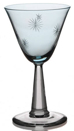 Festival Blue Wine Glass