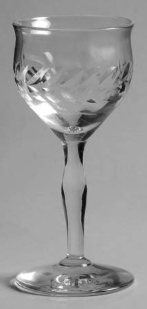 Laurel (Optic) Cordial Glass