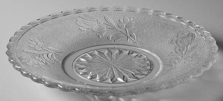 Rose in the Snow Clear 7" Salad Plate